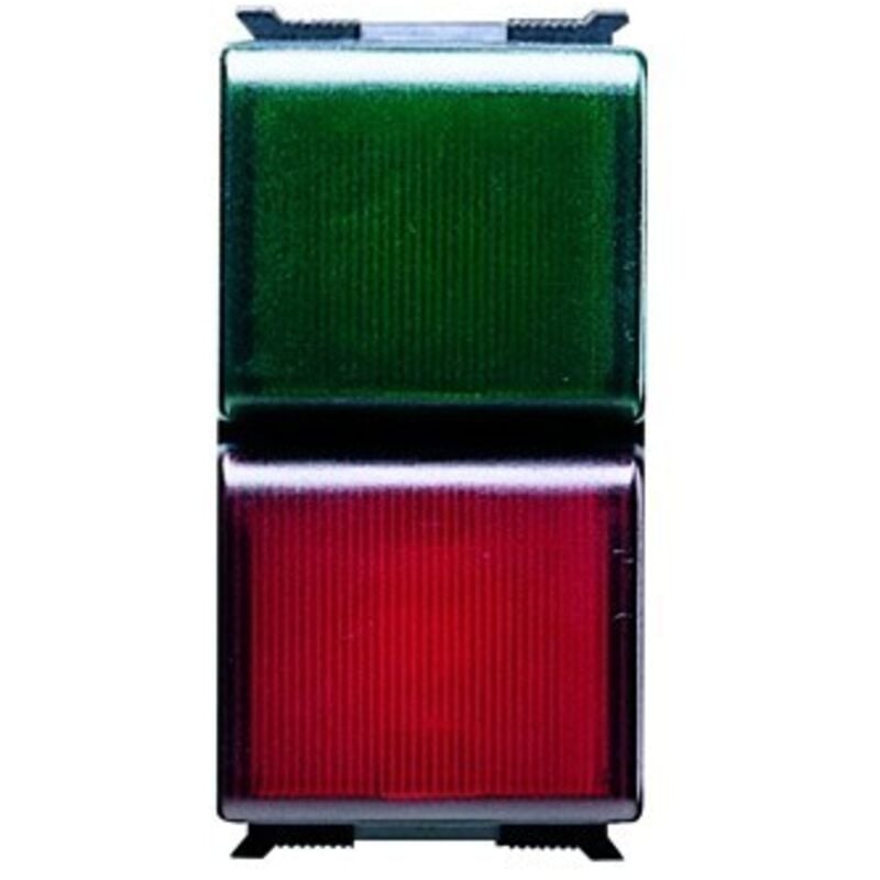 foto del prodotto spia doppia di segnalazione rossa verde gewiss cod. gw30616 
