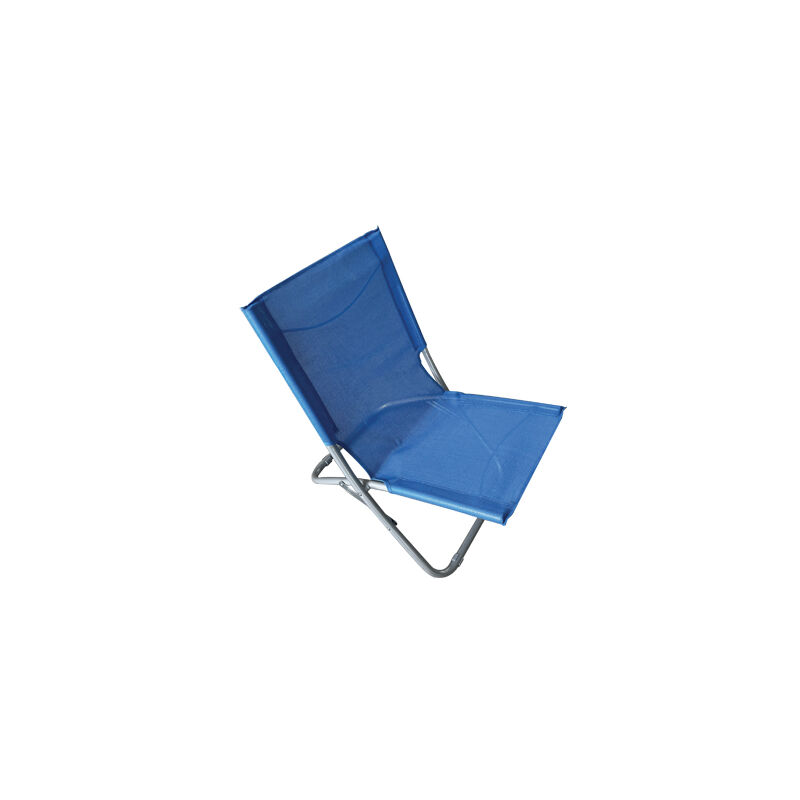 foto del prodotto spiaggina easy domus acciaio text verde blu cm 48x62 h.cm 64