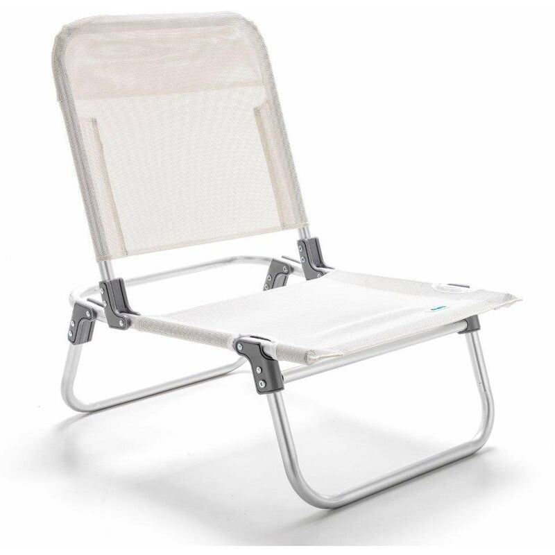 foto del prodotto spiaggina pieghevole tahiti struttura alluminio tubolare 22 mm bianco m0574 08