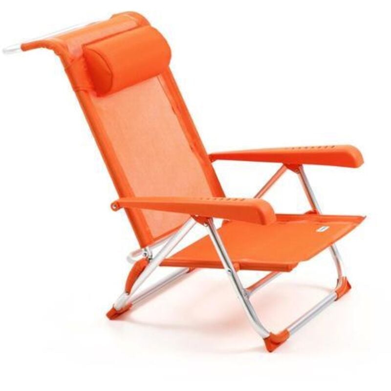 foto del prodotto spiaggina relax pieghevole in textilene lemon - dimensioni 104x60xh71 cm