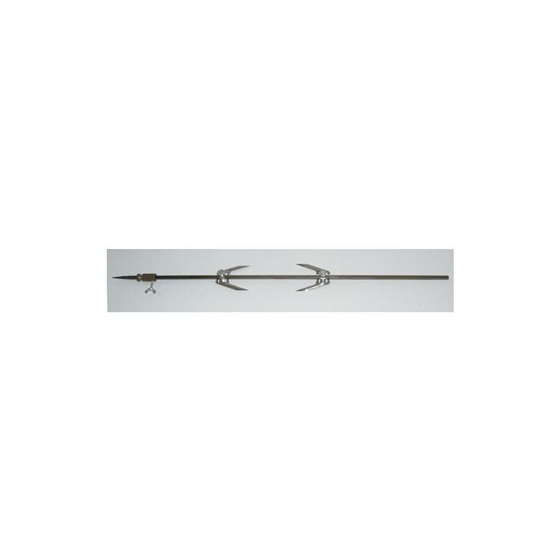 foto del prodotto spiedo 6x6 in acciaio inox con 2 forchette fermacarne
