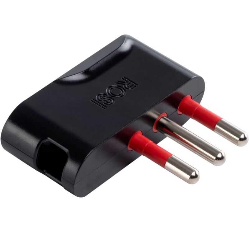 foto del prodotto spina 16a 2p t, piegata a 90 , nero, serie emilia specialist rosi rs9707n