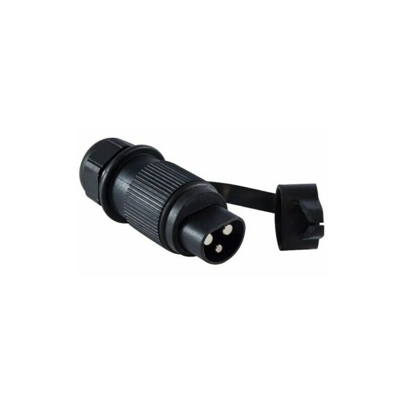 foto del prodotto spina a 3 poli 12 24v con cappuccio 32222 