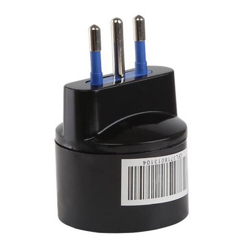 foto del prodotto spina adattatore piccola 10a con riduttore schuko nera aigostar