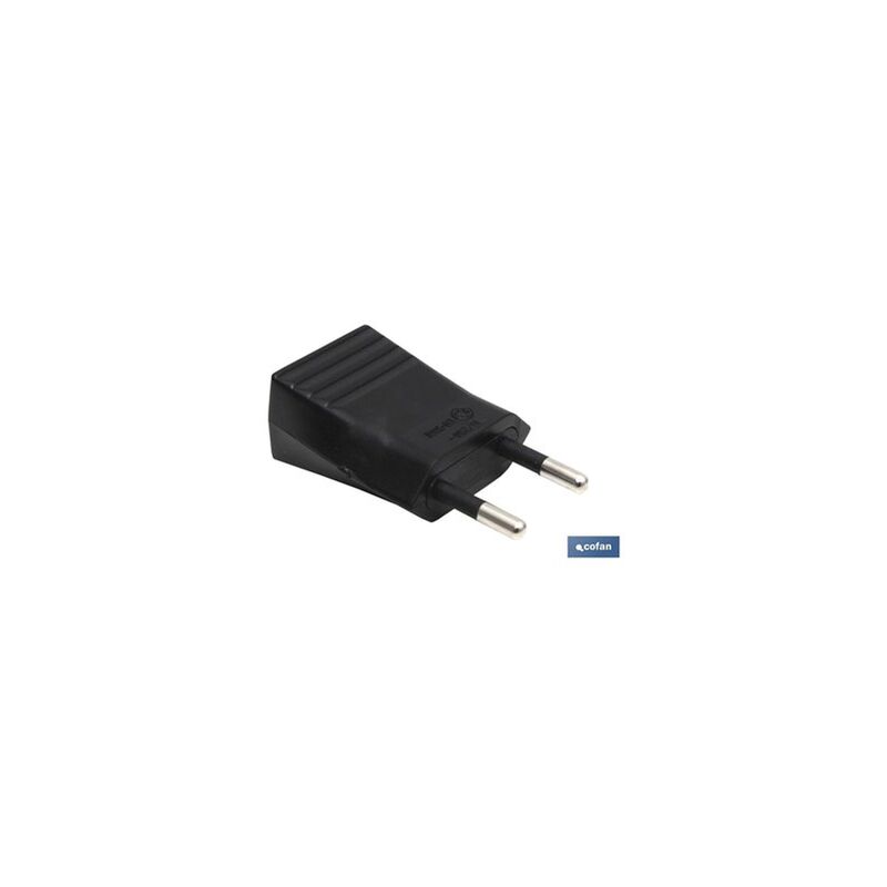 foto del prodotto spina bipolare nera 10a 250v 