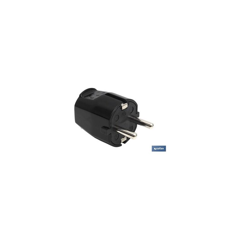 foto del prodotto spina bipolare nera 16a 250v 