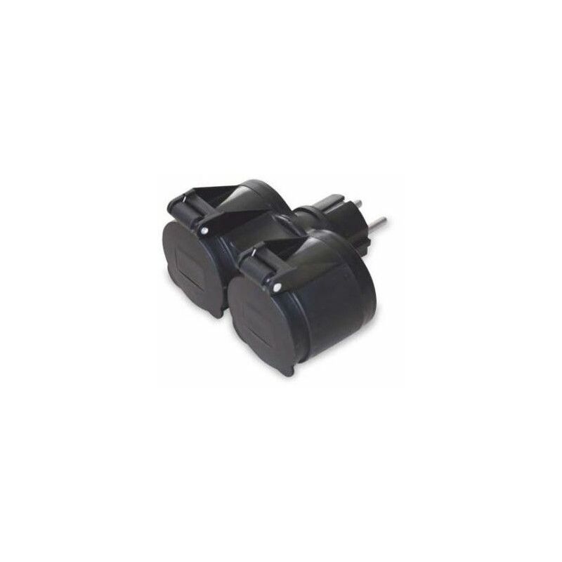 foto del prodotto spina con doppio sucko con tappi ip44 gsc 0503303