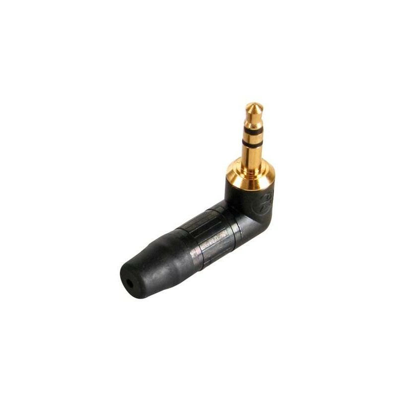 foto del prodotto spina da 3,5 mm angolo retto nero