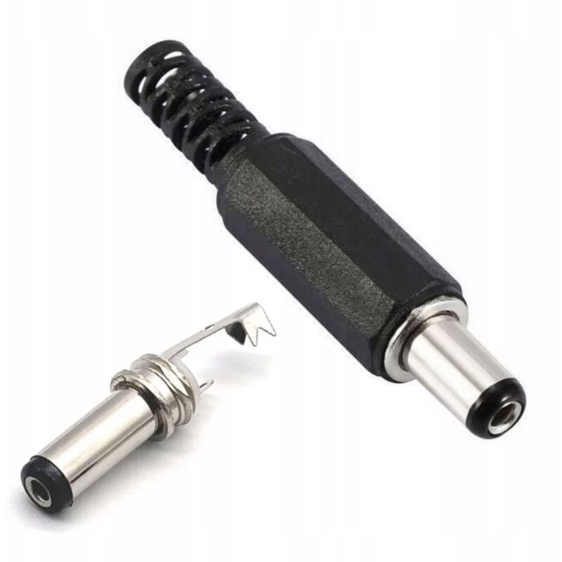 foto del prodotto spina dc femmina 5,5 2,1 mm saldata al cavo