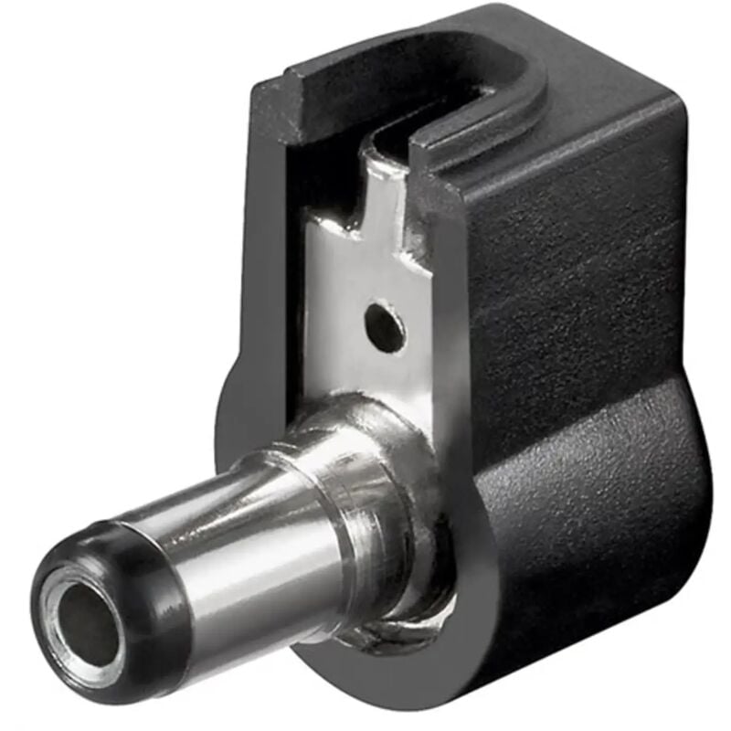 foto del prodotto spina di alimentazione dc angolata 2,5 x 5,5 mm corto