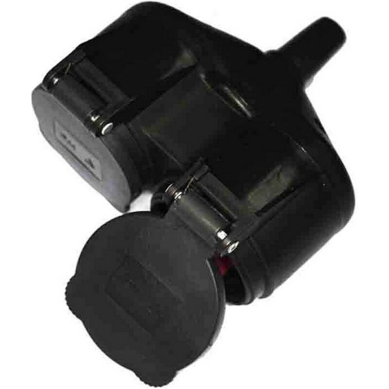 foto del prodotto spina di alimentazione edm 42130 nero 3500 w 230 v 250 v 4,8 mm