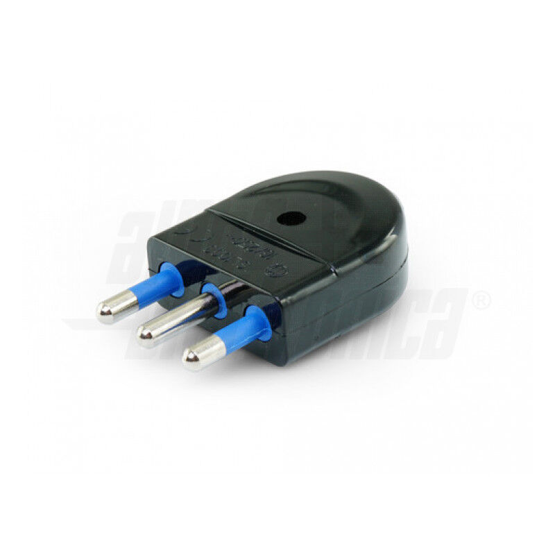 foto del prodotto spina di connessione 3 poli 16a nera