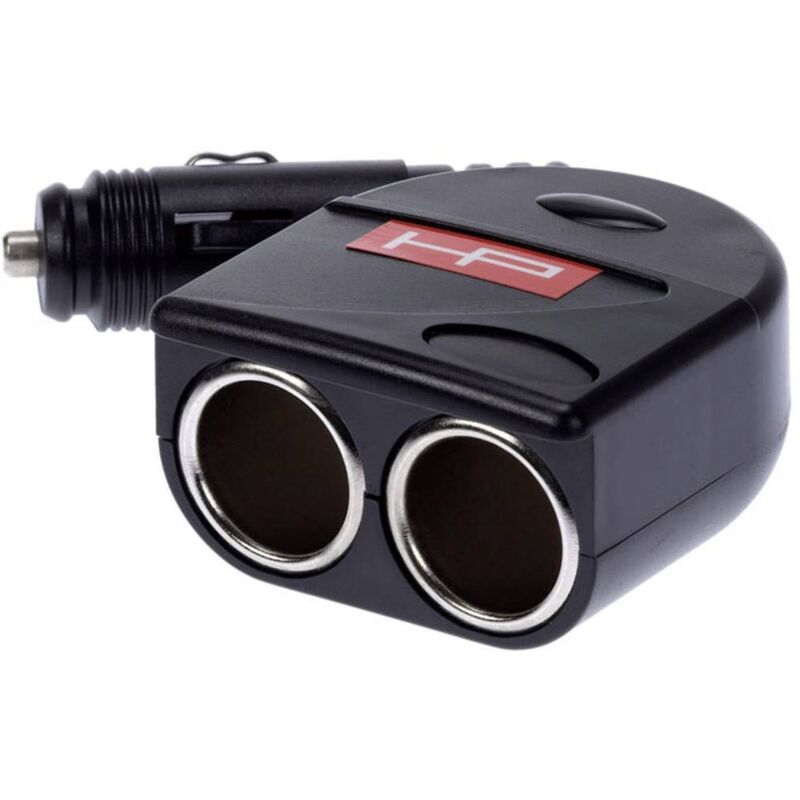 foto del prodotto spina doppia presa accendisigari portata massima corrente 10 a 12 v hp autozubeh r