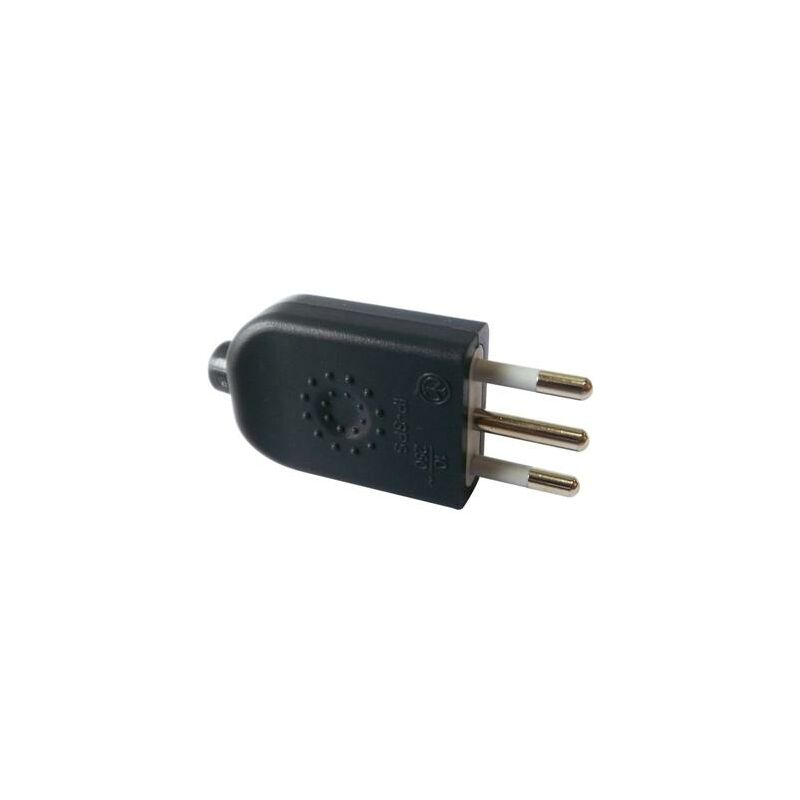 foto del prodotto spina elettrica prolunga cavo elettrico 2p t volante 10a nero maschio