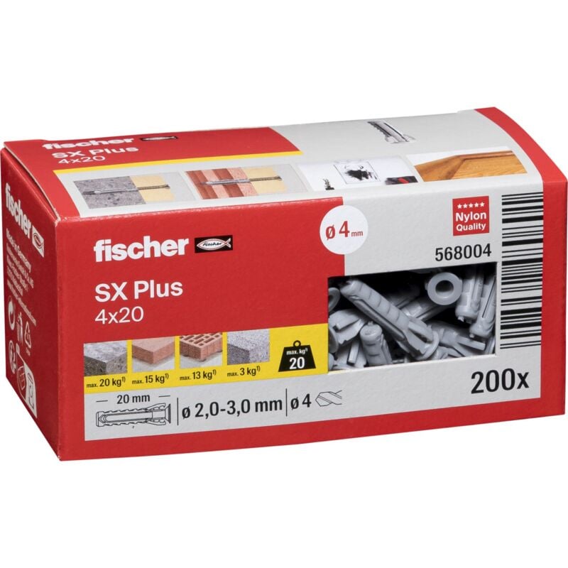 foto del prodotto spina fischer sx 4x20 200 pz.