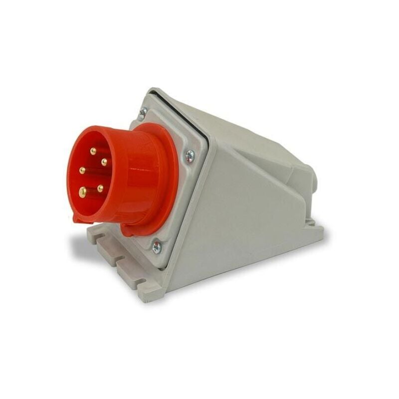 foto del prodotto spina industriale da parete, 380v, 3p n t, 32a, ip54 rosi 1001134