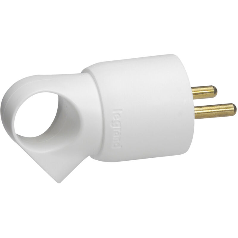 foto del prodotto spina maschio 16a anello bianco legrand