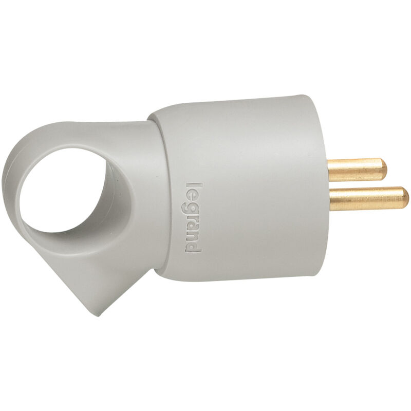 foto del prodotto spina maschio 16a anello grigio legrand