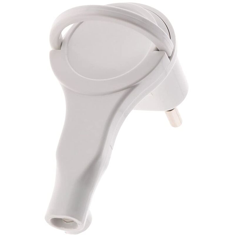 foto del prodotto spina maschio 2p 6a extraflat bianco zenitech