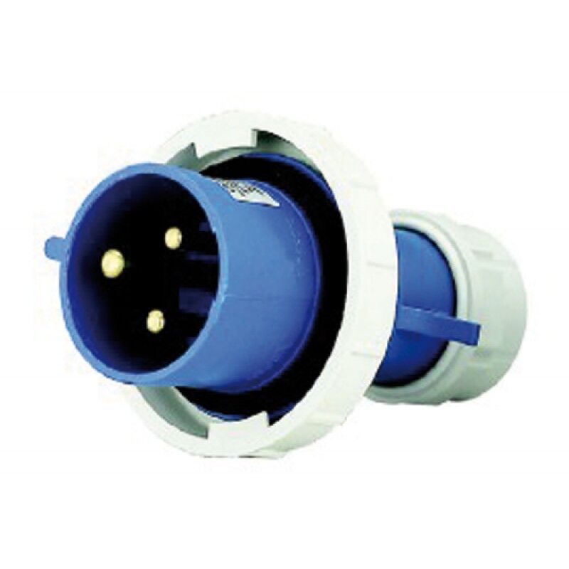 foto del prodotto spina mobile diritta industriale 220v 16a 2p t ip67 blu maurer