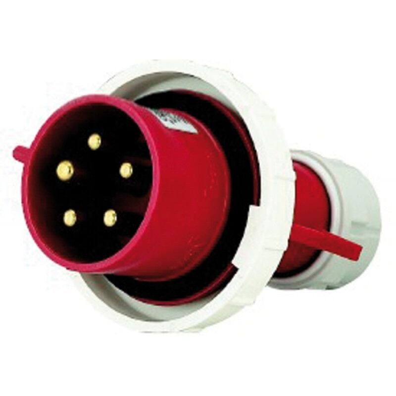 foto del prodotto spina mobile diritta industriale 380v 16a 3p n t ip67 rossa maurer