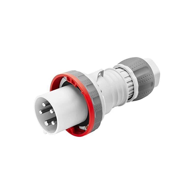 foto del prodotto spina mobile dritta hp ip69 3p n t 125a 346 415v rossa 6h cablaggio a mantello