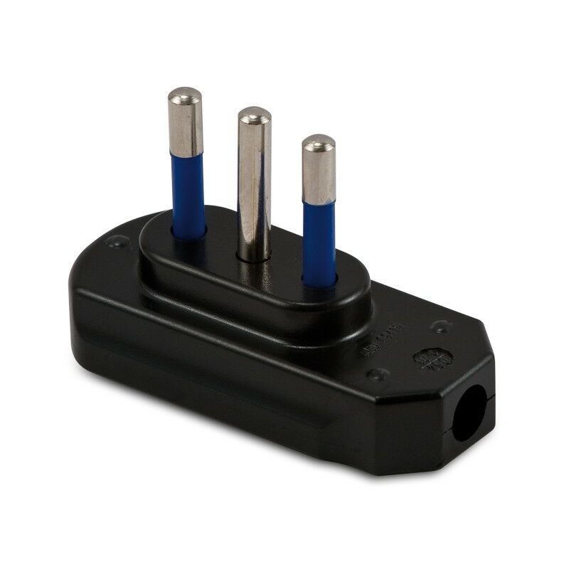 foto del prodotto spina piatta 10a 2p t nera master cod. 05410 