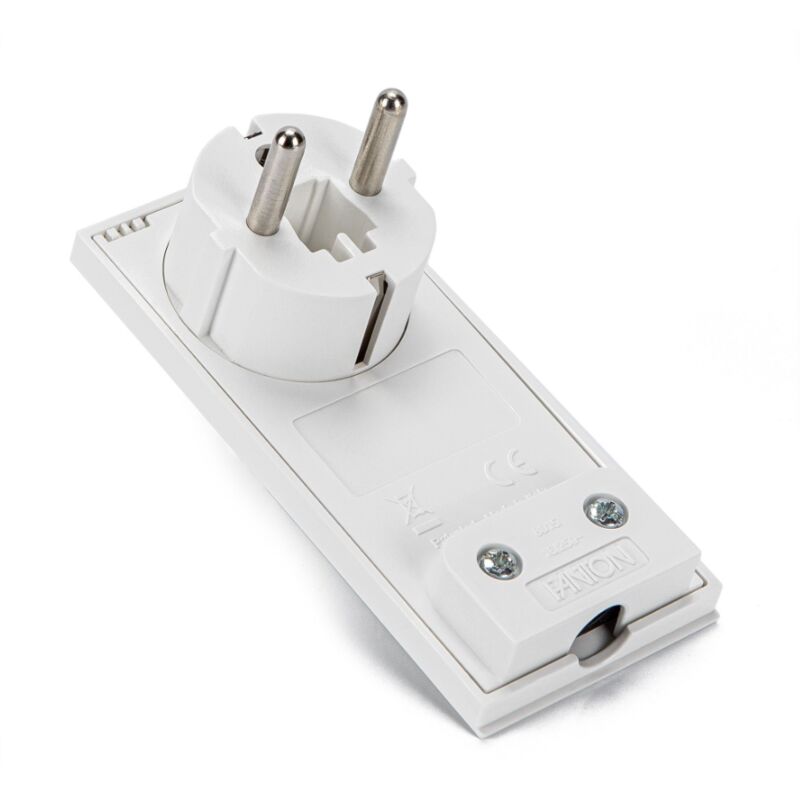 foto del prodotto spina s31 smontabile fanton clock 2p t 16a bianco 80150