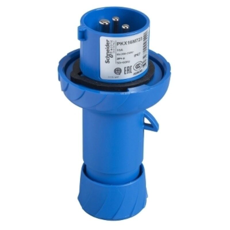 foto del prodotto spina schneider industriale mobile 2x16a t 230v ip67 blu pkx16m723
