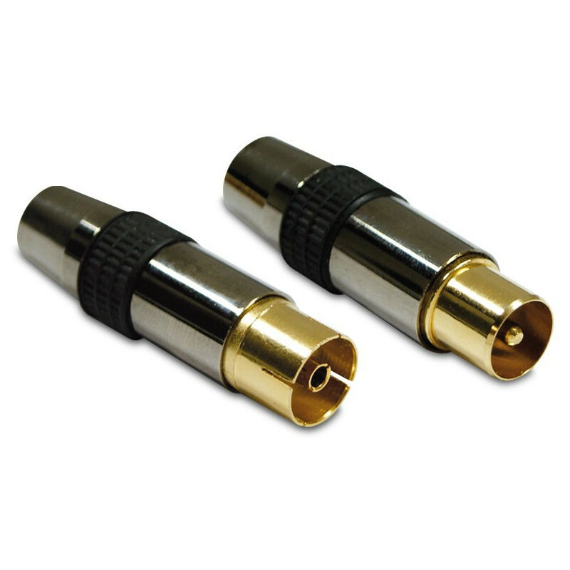 foto del prodotto spina tv 9,52mm schermata mas fem 2pz. 