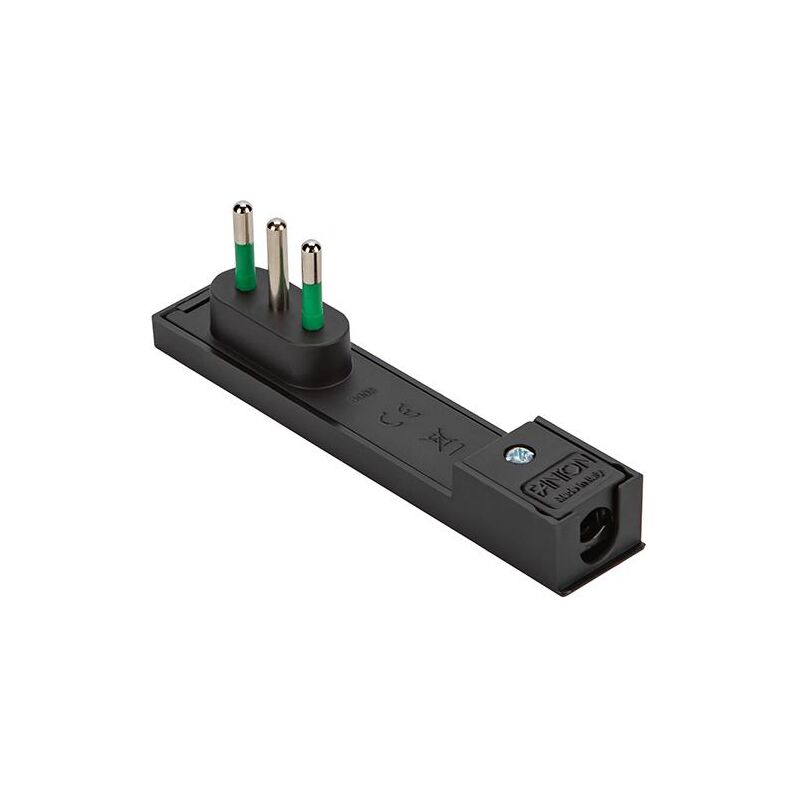 foto del prodotto spina ultrapiatta 2p t 16a nera fanton