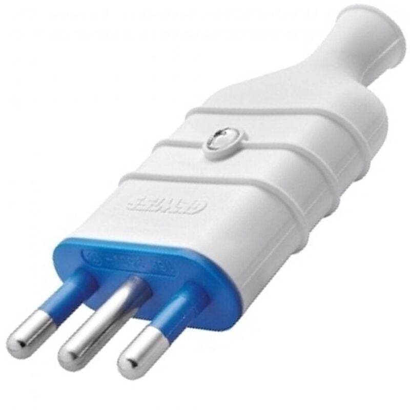 foto del prodotto spina volante gewiss prolunga elettrica professionale bianco 10a maschio