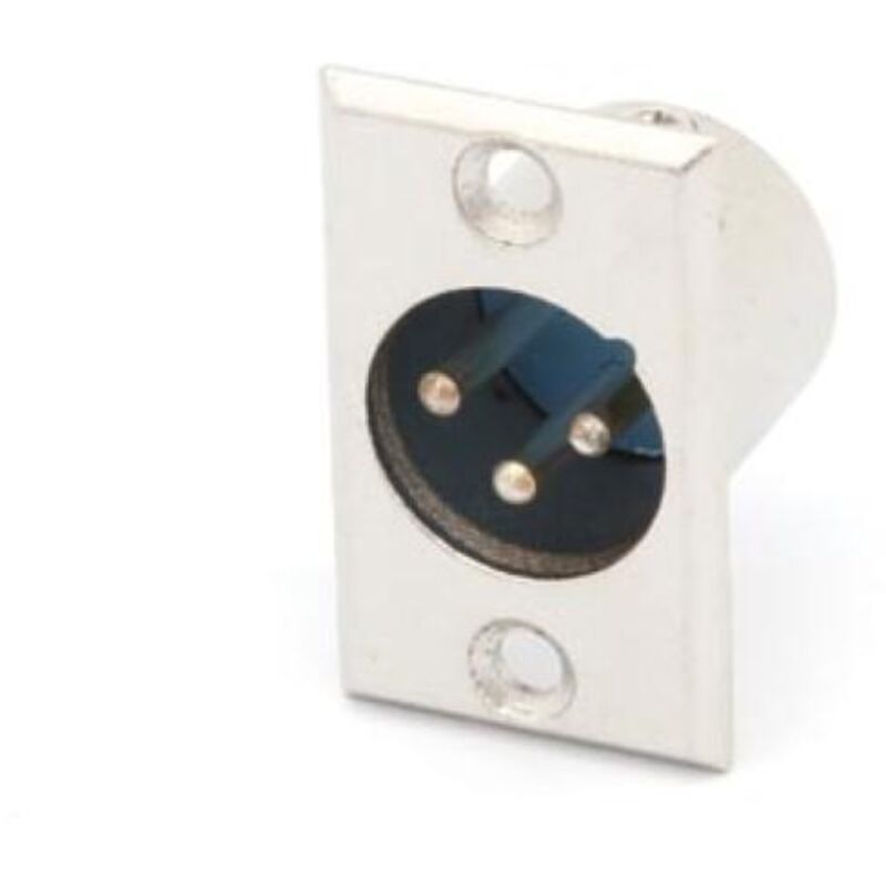 foto del prodotto spina xlr maschio 3p - nichel - telaio