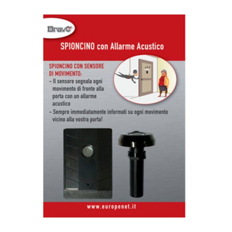 foto del prodotto spioncino con allarme bravo
