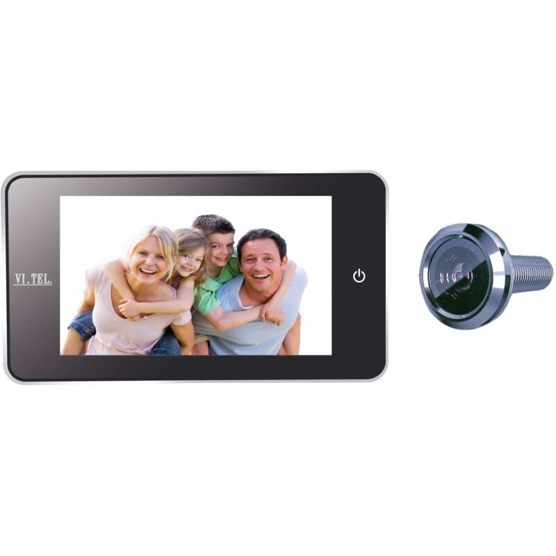 foto del prodotto spioncino digitale e0378 cromo satinato 4,0