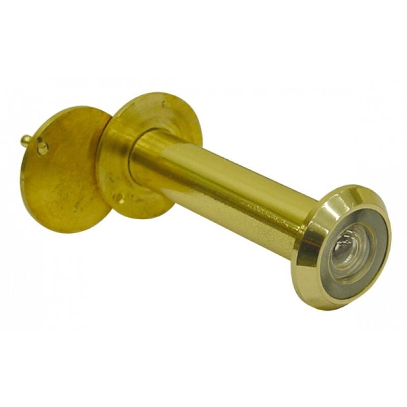 foto del prodotto spioncino panoramico per porta 14 mm 60 110 mm ottone bronzato