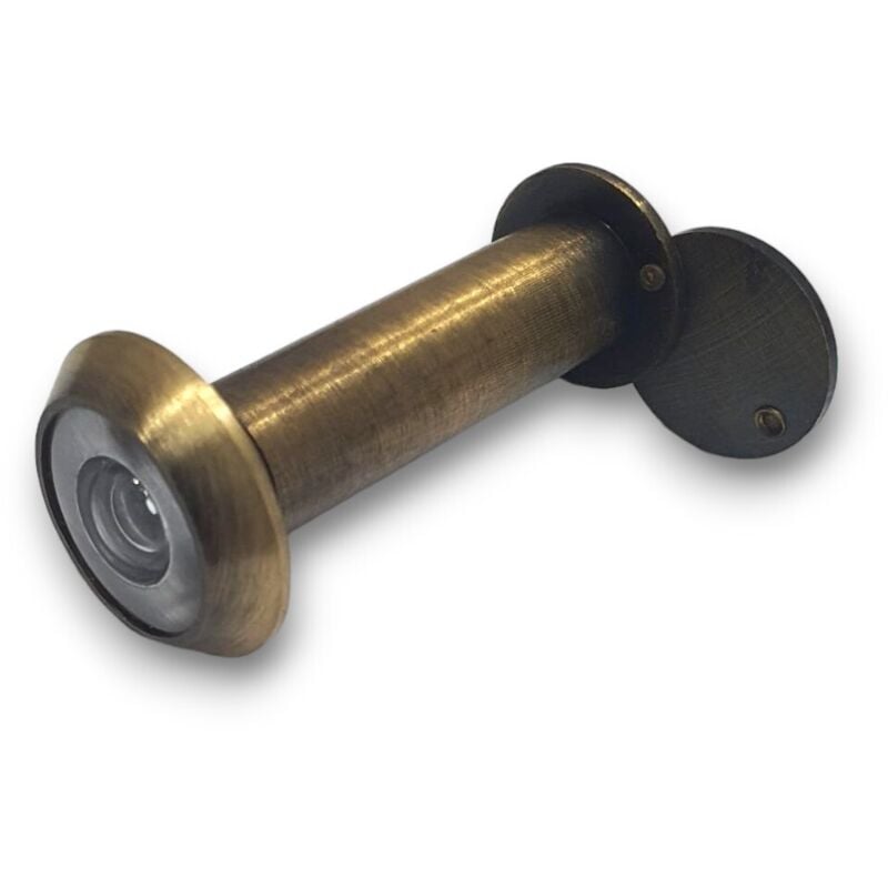 foto del prodotto spioncino per porta blindata legno ingresso bronzato in ottone mm 70 120 foro 14