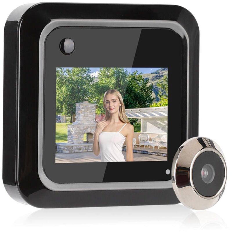 foto del prodotto spioncino per porta, spioncino a batteria, grandangolo 145 hd per la sicurezza di appartamenti e case