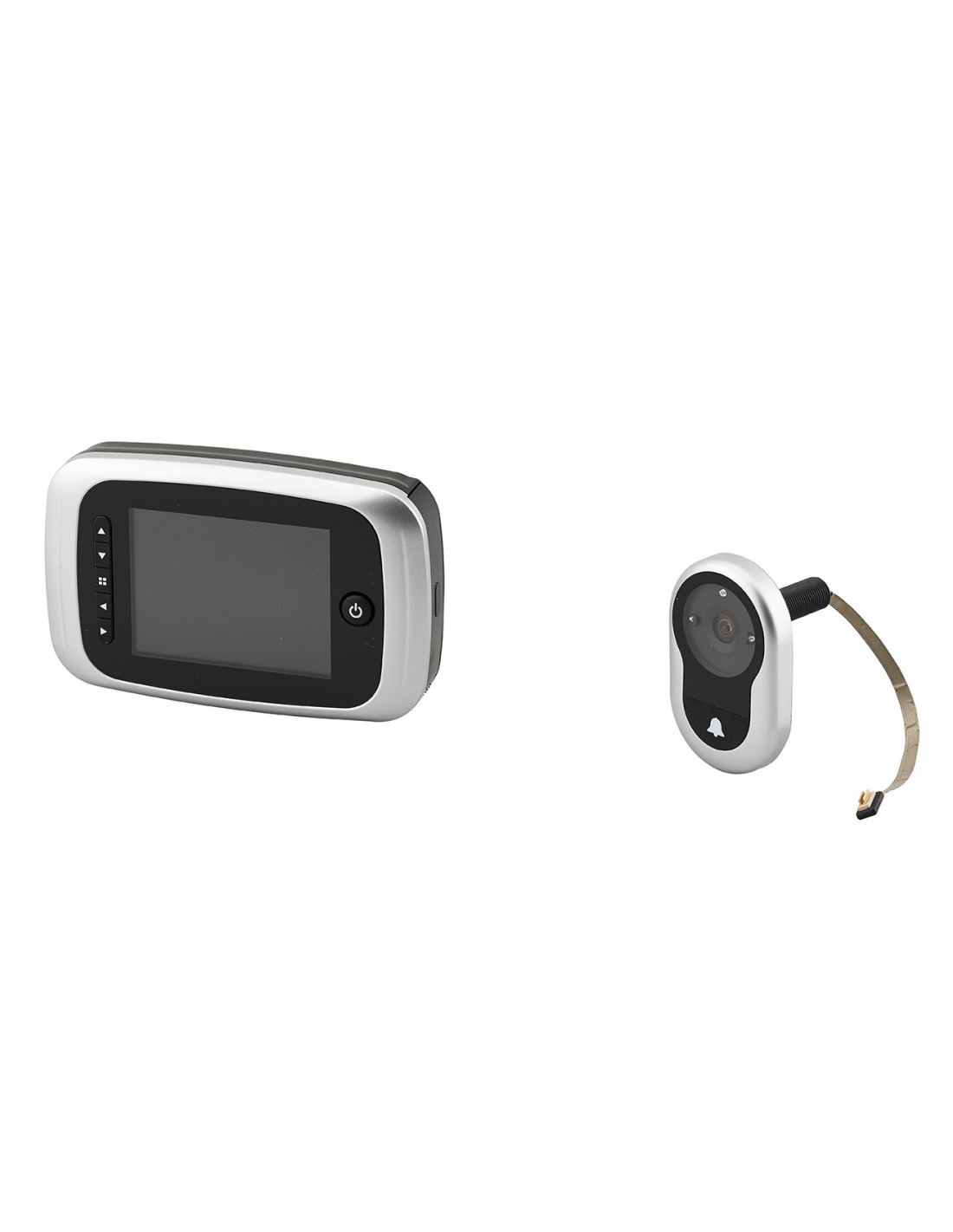 foto del prodotto spioncino visore digitale 120 con campanello per porta d'ingresso, visione notturna - thirard