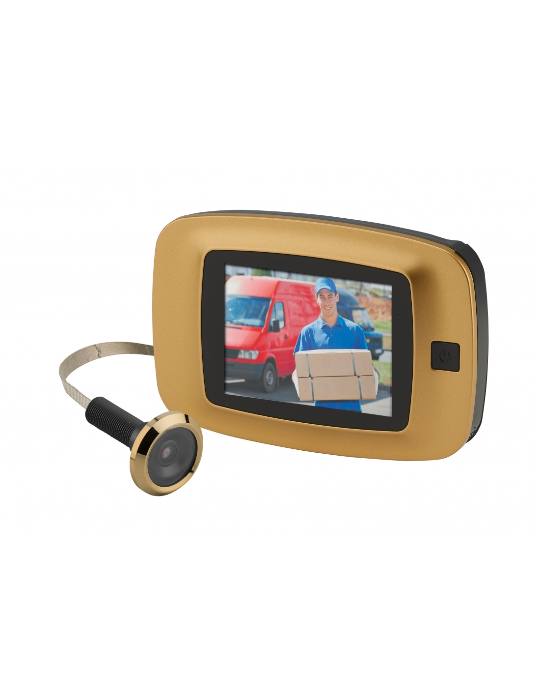 foto del prodotto spioncino, visore video digitale 105 , oro thirard