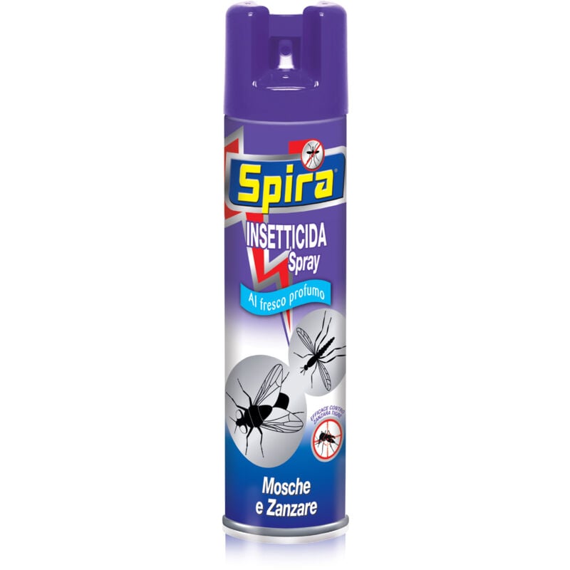 foto del prodotto spira set 4 spray insetticida per mosche e zanzare standard formato da 400 ml