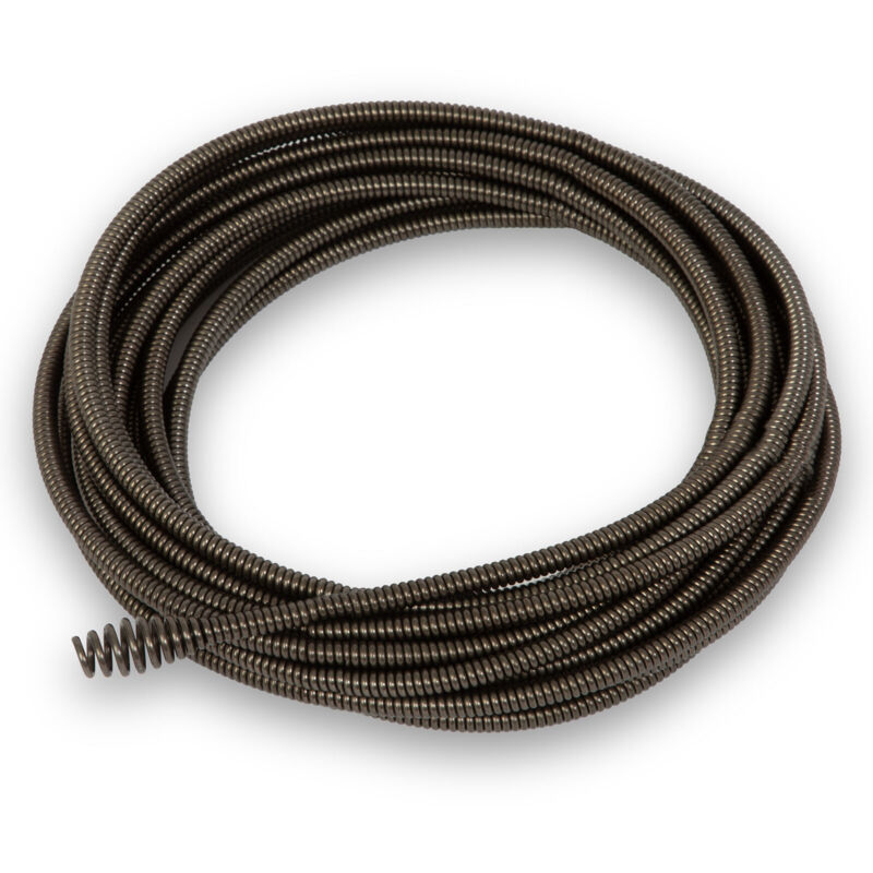 foto del prodotto spirale 7,6m pezzo di ricambio per la macchina di pulizia del tubo elettrico, metallo robusto, testa della fresa a bulbo, 560 rpm, diametro 11mm, per