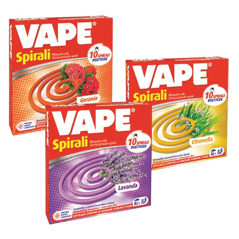 foto del prodotto spirale anti zanzare fragranze assortite in confez. da pz.10
