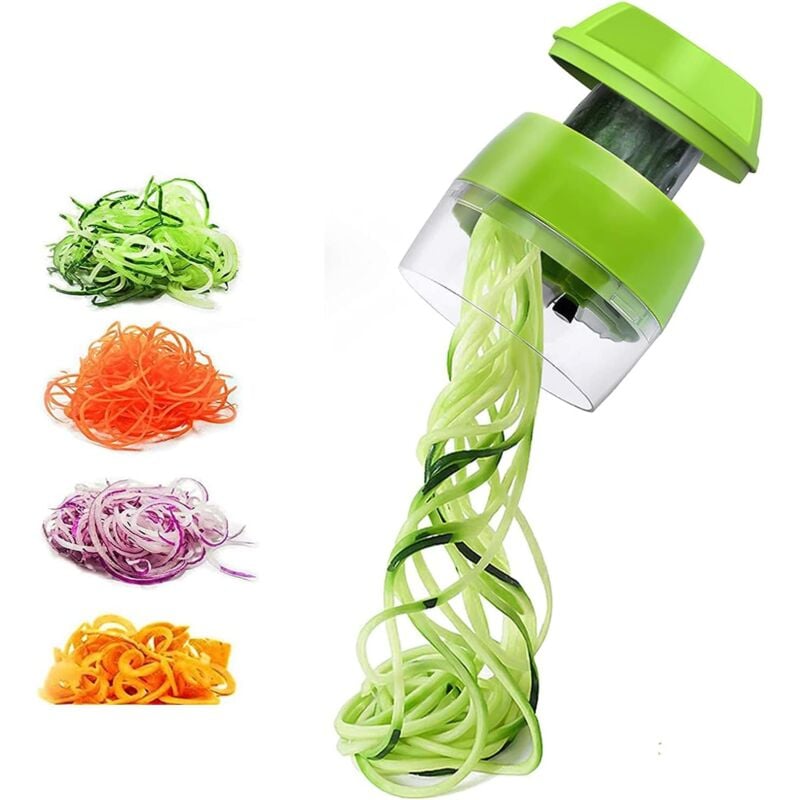 foto del prodotto spiralizzatore portatile per verdure, tagliaverdure a spirale, tagliaverdure, pelapatate per zucchine, per tagliatelle di zucchine, spaghetti,