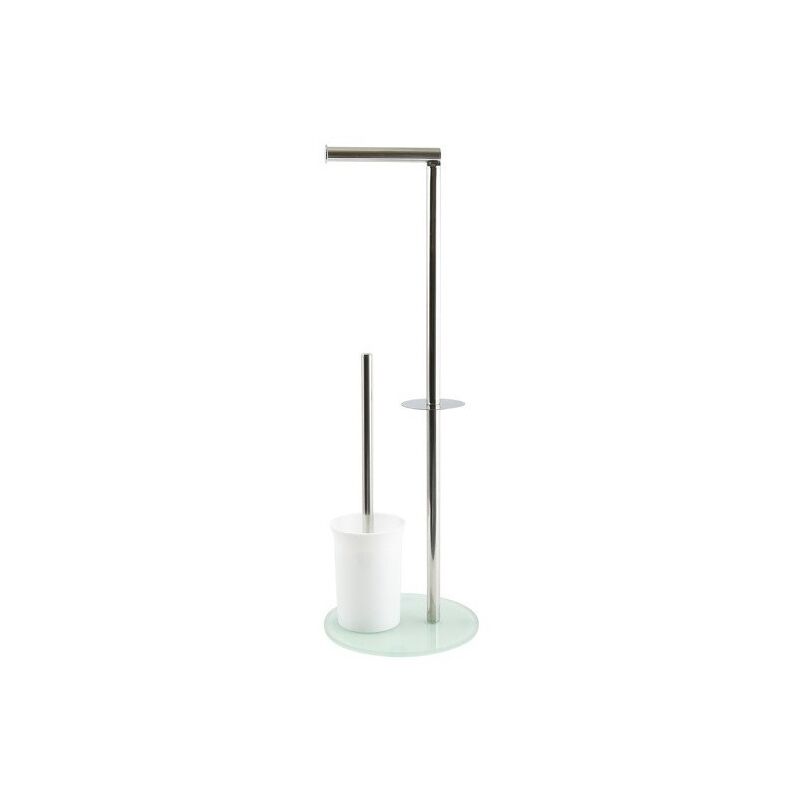 foto del prodotto spirella combinato wc acciaio inox vetro, bianco