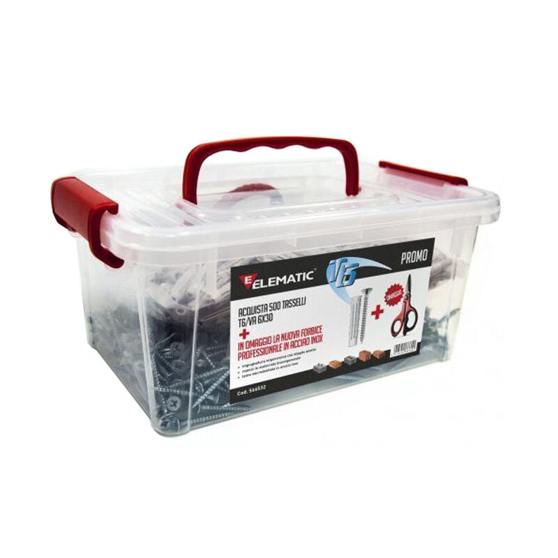foto del prodotto spit vaschetta da 500 t6 tasselli t6 va 6x30 con forbice omaggio 566532