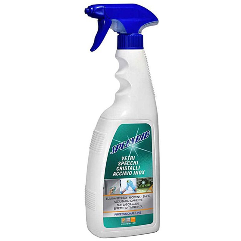 foto del prodotto splendid detergente antimpronta vetri specchi cristalli acciai 750ml faren
