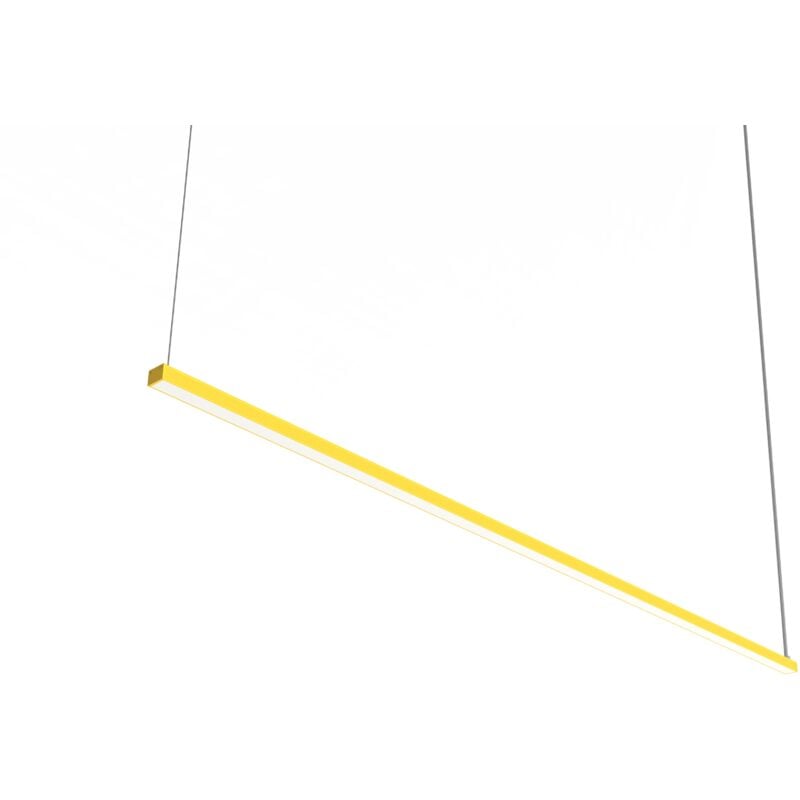foto del prodotto splint 1x sospensione, strip led, 17w m, 3000k, metallo, giallo, l100cm lumicom