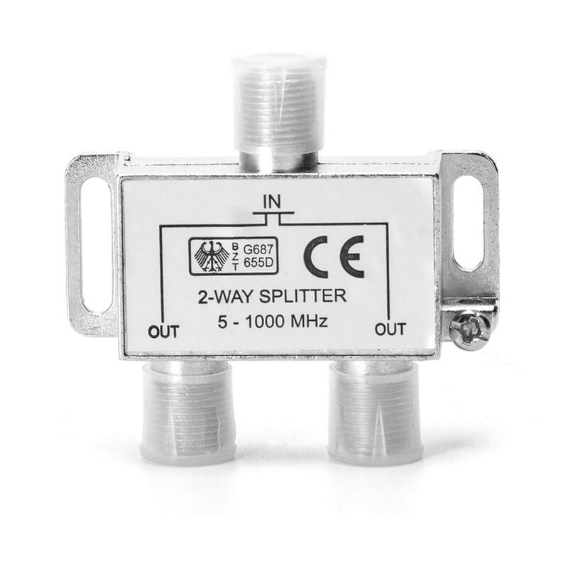 foto del prodotto splitter adattatore tv satellitare a 2 uscite 5 1000mhz aigostar