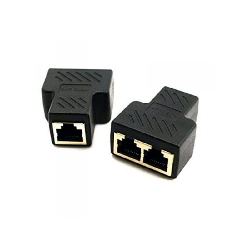 foto del prodotto splitter ethernet 2 porte sdoppia lan rj45 ftp cat6